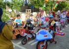 Lomba tersebut digelar dalam rangka perayaan Hari Ulang Tahun (HUT) ke-74 Kemerdekaan Republik Indonesia.